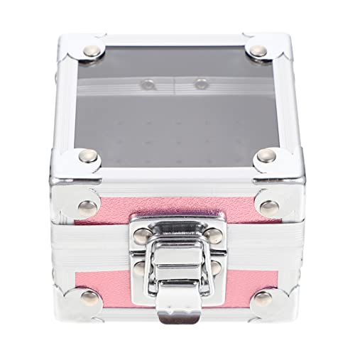 FOMIYES Box Grinding Head Storage Box Nail Drill Bit Container Train Case Nail Drill Bit Organizer Nail Drill Bits Makeup Case Nail File Bit Case Nail File Bit Stand Pvc Headgear Perfume
