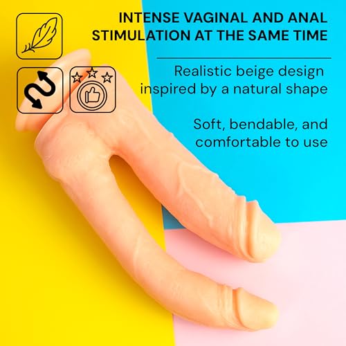 Miniatura 3 de Doble Dildo Juguetes Sensuales Para Pareja: Dildo Anal Double Dildo Dildo Anal Pene Gigante Didlo Sexual Sex Toys Doble Penetración Penes Enormes Juguetes Eróticos Para Sexo Para Parejas D27