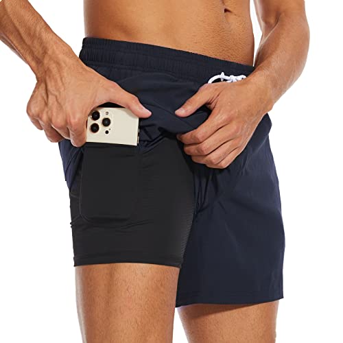 Arcweg Mens Swim Trunks with Compression Liner 5.5