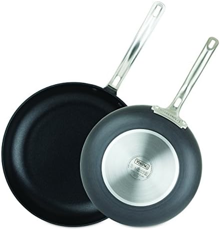 Viking 40051-1182-1012 Hard Anodized Nonstick Fry Pan Set, 10 Inch and 12 Inch, Gray
