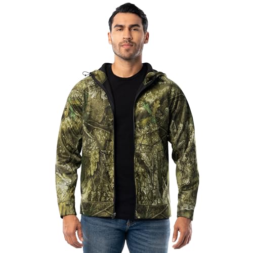 Realtree Men's Performance Bonded Fleece Zip Hoodie, Realtree APX