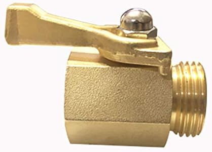 Miniatura 2 de YOUHO Válvula de cierre de manguera de jardín de latón, 34 de pulgada, paquete de 2 con 2 arandelas de manguera