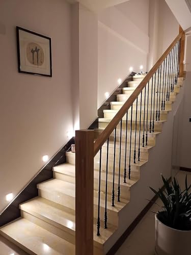 Pasamanos para escaleras de cubierta redonda alta negro sin postes de husillo 4