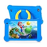 Kids Tablet, 7 inch Eye Protection IPS Screen, 2GB RAM 32GB ROM Toddler Tab, WiFi, Dual Camera,Games, Parental Control Android 11 Tablet for Kids with Kids-Proof Case (Blue)