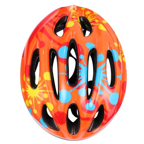Casco de seguridad naranja con ventilación y esponja de PVC para patinaje en línea