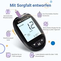 FORA Duo 2-in-1 (Blutzucker, Keton) Bluetooth Blutzuckermessgerät mit 60 Blutzucker-Teststreifen und 10 Keton-Teststreifen – Ansicht 6
