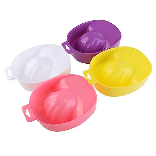 Image of Housoutil Nail Soak Bowls, 2 Pack Plastic Manicure Trays, Random Color