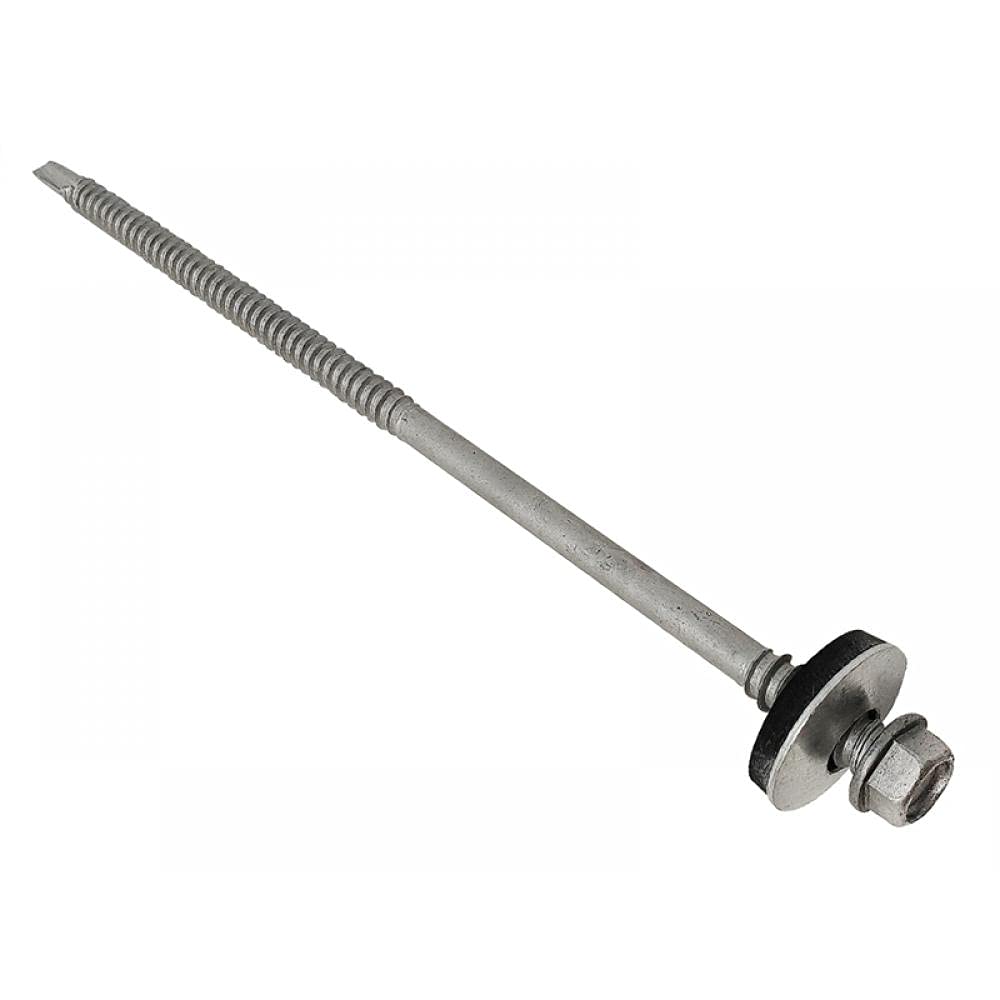 TechFast Light Duty Composite Sheet to Steel Roofing Screws, Black, 5.5 x 150mm