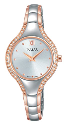 Preisvergleich Produktbild Pulsar Damen Analog Quarz Uhr mit Edelstahl beschichtet Armband PM2230X1