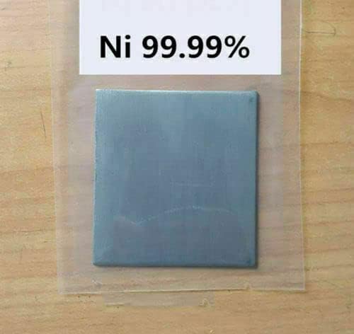 Pure Nickel Metal Thin Sheet Plate 0.3mm x 100mm x 100mm Electroplating Anode