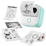 ASprink Mini Drucker, Y02C Mini Thermodrucker, Mini Mobiler Drucker für Studiennotizen...
