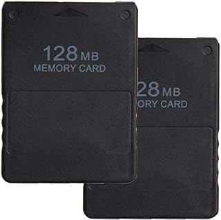 LEAGY 2Pack 128MB Memory Card for Sony Playstation 2 PS2 (2Pack 128MB)