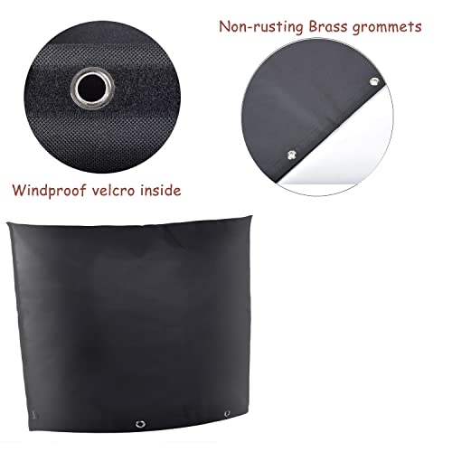Backflow Preventers Protection 30”W X 26”H Backflow Winter Cover Insulated Cover Pouch For Winter Pipe Freeze Protection,Water Sprinkler Valve Box And Controller (30Wx26H, Black) #TOP5