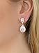 Mariell Rose Gold Cubic Zirconia Crystal Teardrop Dangle Bridal and Wedding Earrings, CZ Jewelry for Brides, Bridesmaids, Homecoming, Prom and Dressy Everyday Wear