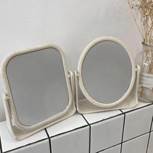 AtZOtOYZJ 1 Miroir de courtoisie de Table, Miroir pivotant de Table, Miroir de Table Ovale/rectangulaire (Couleur : rectangulaire)(Square)