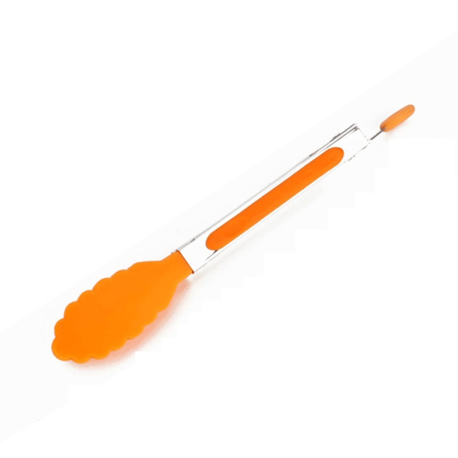 Pinza da Cucina Pinza per Alimenti in Silicone Accessori da Cucina Pinza da Cucina in Acciaio Inossidabile Clip da Cucina Antiscivolo in Silicone (Rosso)