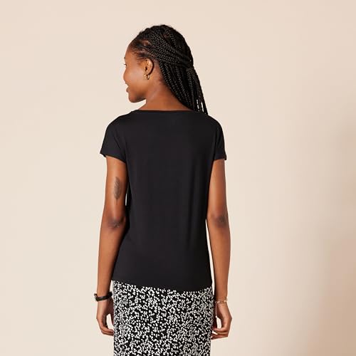 Amazon Essentials Women's Jersey Regular-Fit Short-Sleeve Boat-Neck T-Shirt, Pack of 24
