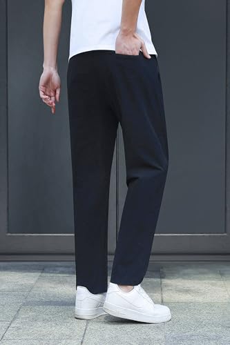 Light Summer Breeze Pants for Short Men 27 28" Inseam Stretch Quick Dry Casual Commuter Pant Relax Fit3