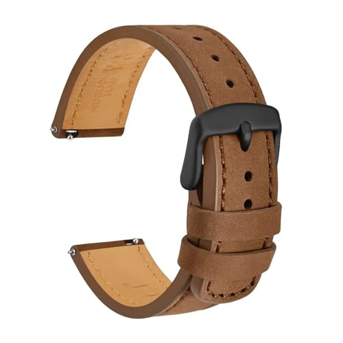 Bracelet de montre en cuir de vachette nubuck noble et interchangeable