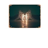 Vintage Tin Signs Inner Child Sculpture, Burning Man Sculpture, night lights , Inner Child Glowing,