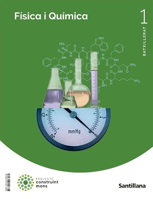 Portada de Fisica i Quimica 1º Batxillerat Construim Móns Mediterranea Cataluña /