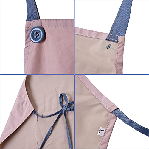 Kunstschort voor kinderen, waterdicht schildersschort met lange mouwen, kinderschort met mouwen en grote zakken… - Image 5