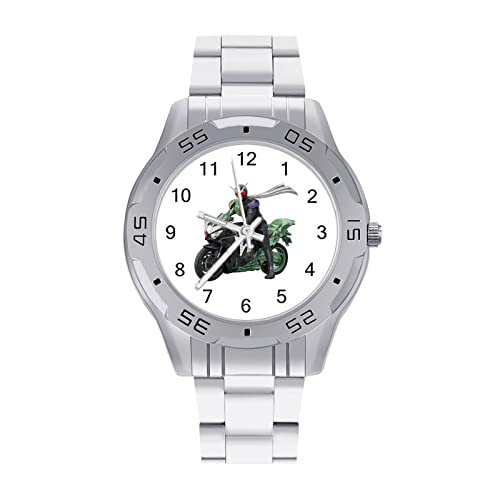 腕時計 仮面ライダーW ウォッチ メンズ 時計 ステンレス鋼 うで時計 おしゃれ 人気 カジュアル アナログ腕時計 クォーツ Watch 個性的 軽量 ビジネス ファッション ギフトボックス付き プレゼント 贈り物