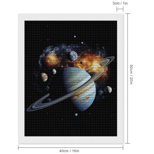 Kit créatif diamant 5D Jupiter idée cadeau déco murale bureau - 2