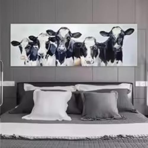 Peinture décorative animale pour habiller un grand mur vide de salon 60x180cm - 4