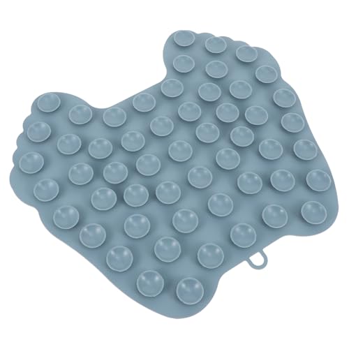 Mikikit Coussin De Massage En Silicone Gris Pour Pieds Et Dos Ventouse Antidérapante, Nettoyant Exfoliant Et Brosse De Bain Multifonction Pour Usage Humide Ou Sec, Accessoire Bien-soins Personnels