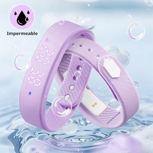 Reloj digital infantil con luz nocturna y podómetro para juegos nocturnos 7