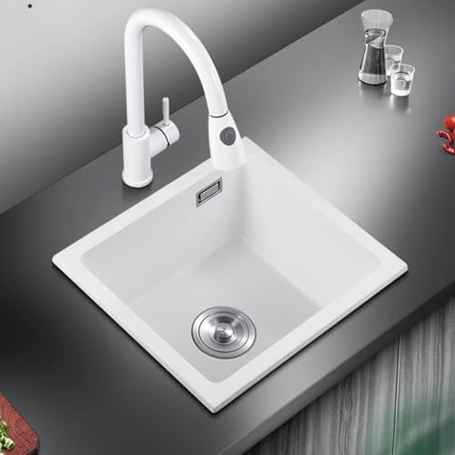 Fregadero de cocina pequeño de cuarzo para optimizar el espacio del balcón 5