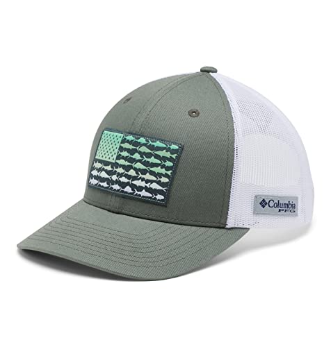 Image of Columbia Unisex-Adult PFG Snap Back Fish Flag Ballcap
