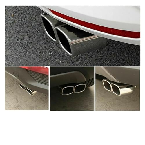 Tuyau d'échappement double sortie pour corriger le style arrière 63mm