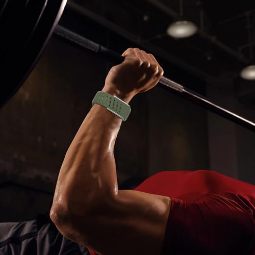 Image of omee Silicone Sport Band Compatible with Whoop 5.0 Band Strap Men Women, Breathable Sport Adjustable Waterproof Replacement Wristbands Straps for Whoop 5.0 Silicone Bands
