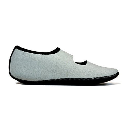 Image of Nufoot Women's Mary Janes Best Foldable & Flexible Flats, Travel & Exercise, Dance, Yoga Socks, Indoor Shoes, Slippers