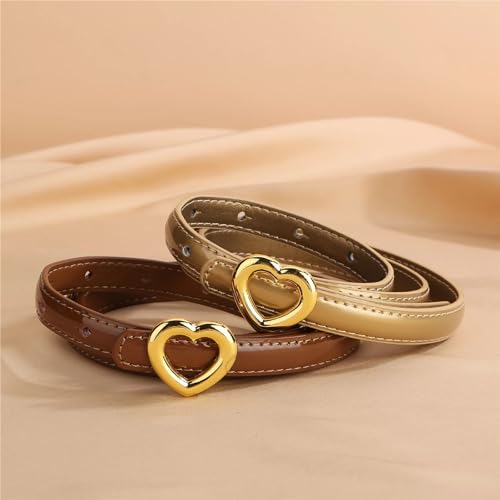 Women Belt Metal Buckle Waistband For Dress Jeans Golden Buckle Adjustable Women Belts2
