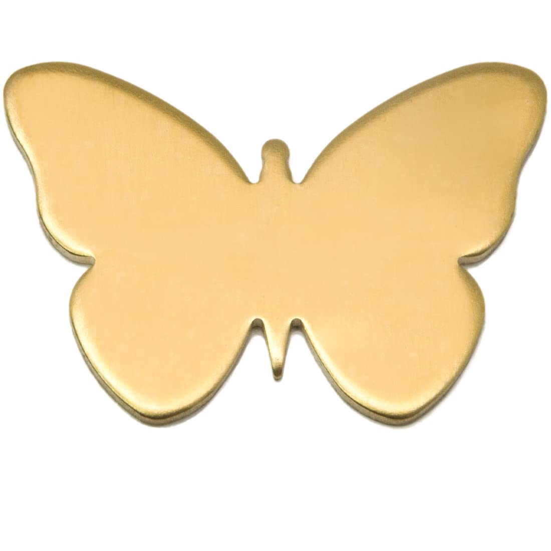 ABBECIAOBrass Butterfly Shaped Animal Stamping Blanks Hand Personalized Dog Tags-14 ga. Pack of 10