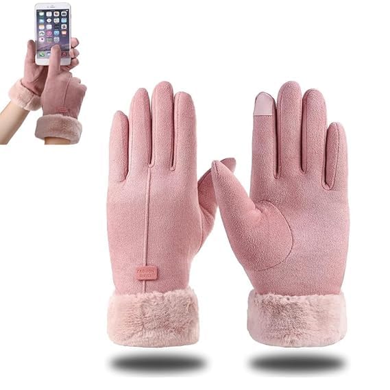 Tomorrow Pink Winter Gloves for Women, Gloves for Cold Weather, Touchscreen Gloves for Women, Winter Gloves for Snow, Perfect for Winter Sports, and Cold Weather Protection.