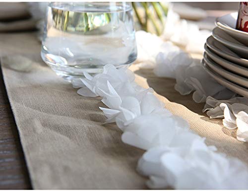 Chemin de table longue nappe de coton pour décoration de meuble et réception