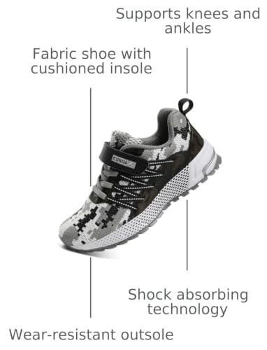 Image of KUBUA Kids Sneakers Lightweight Boys Girls Tennis Shoes | Breathable, Comfortable, Non Slip, Easy to Put On, Running, Walking, Gym, School, Daily Play, Toddler
