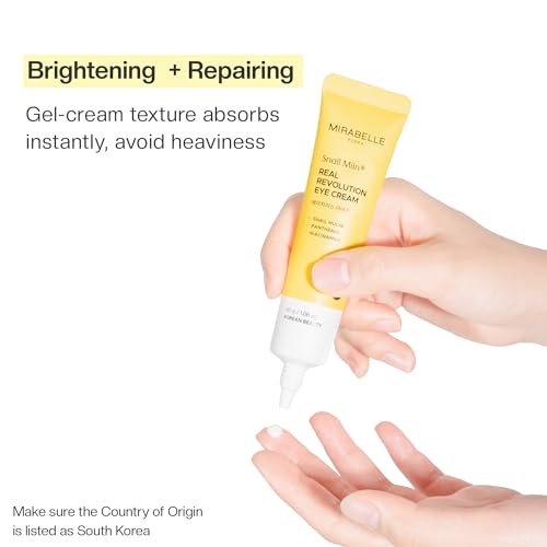 Image of Mirabelle Korea Snail Miin Real Revolution Eye Cream 30g | Reduces Dark Circles, Wrinkles & Fine Lines | Korean Skincare | For Women & Men