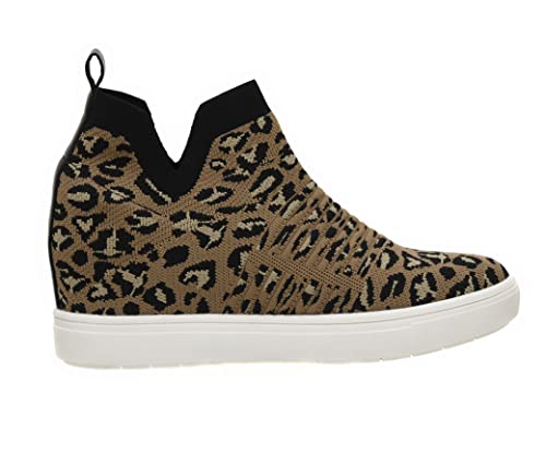 CUSHIONAIRE Women's Hoyt Knit Hidden Wedge Sneaker +Memory Foam & Wide Width Available4