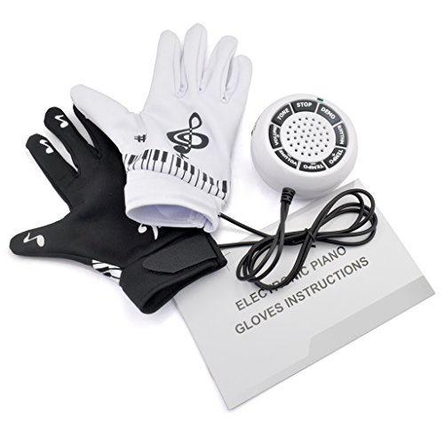 iKKEGOL Electronic Hand Piano Gloves Exercise Instrument Keyboard Musical Game Christmas Gifts New Year Present - Thumbnail 5