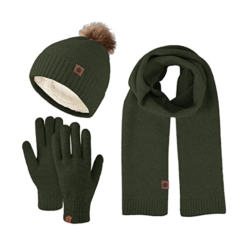 Ensemble bonnet écharpe femme hiver contre le vent glacial et les mains gelées