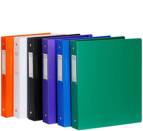 3 Ring Binder, HYUNLAI 3 Ring Binder 1 Inch, 1 Inch Binder Holds 8.5