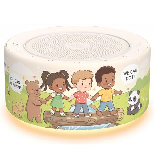 Image of Kipcush White Noise Machine for Baby & Adults, Sleep Sound Machine with 30 Soothing Sounds, 8-Color Night Light, Memory Function, White Noise for Sleeping, Nursery, Office, Travel, Relaxation