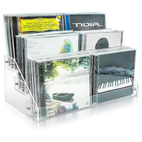 Philbinden 3Tier Clear Acrylic CD Holder Cover