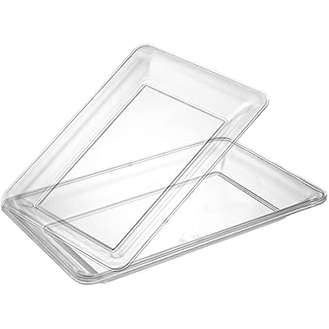 Plasticpro Plastic Serving Trays - Rectangle 10 X 14 Cover