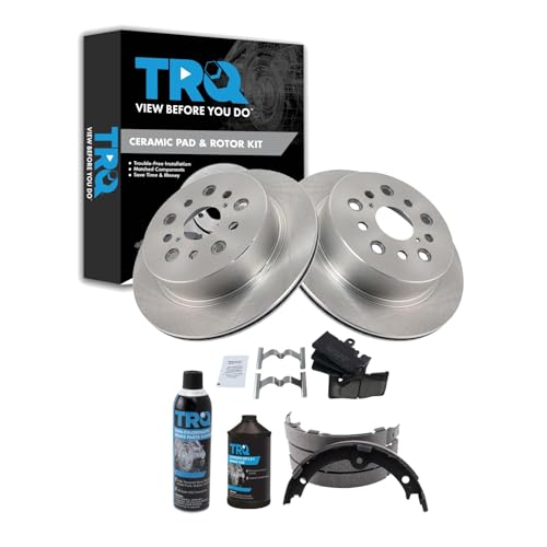 Image of TRQ Rear Brake Pad & Rotor Kit Compatible with 2001-2006 Lexus